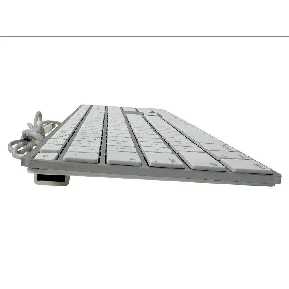 Mint Condition🔥Apple A1243 Ultrathin Slim Wired Aluminum Keyboard 2x USB ports